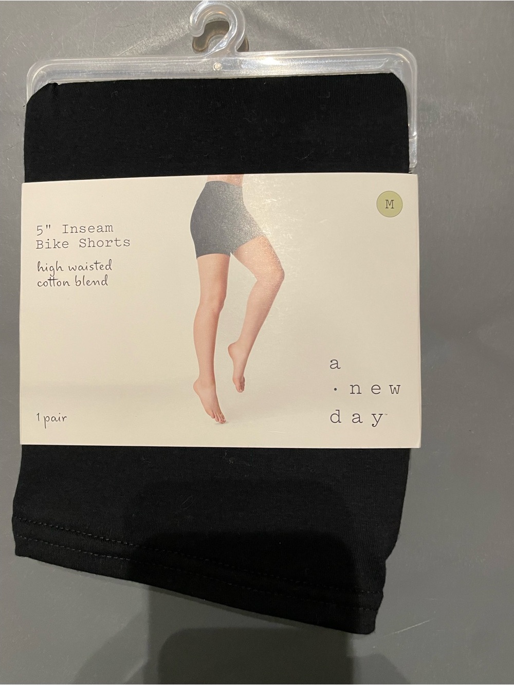 A New Day Women's High Rise Cotton 5" Inseam Bike Shorts NWT